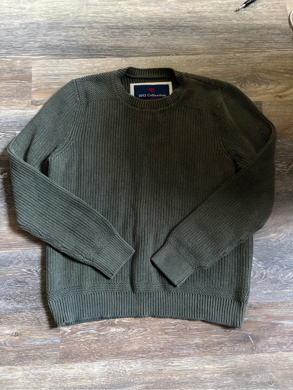 Abercrombie & Fitch Olive Green Crewneck Sweater